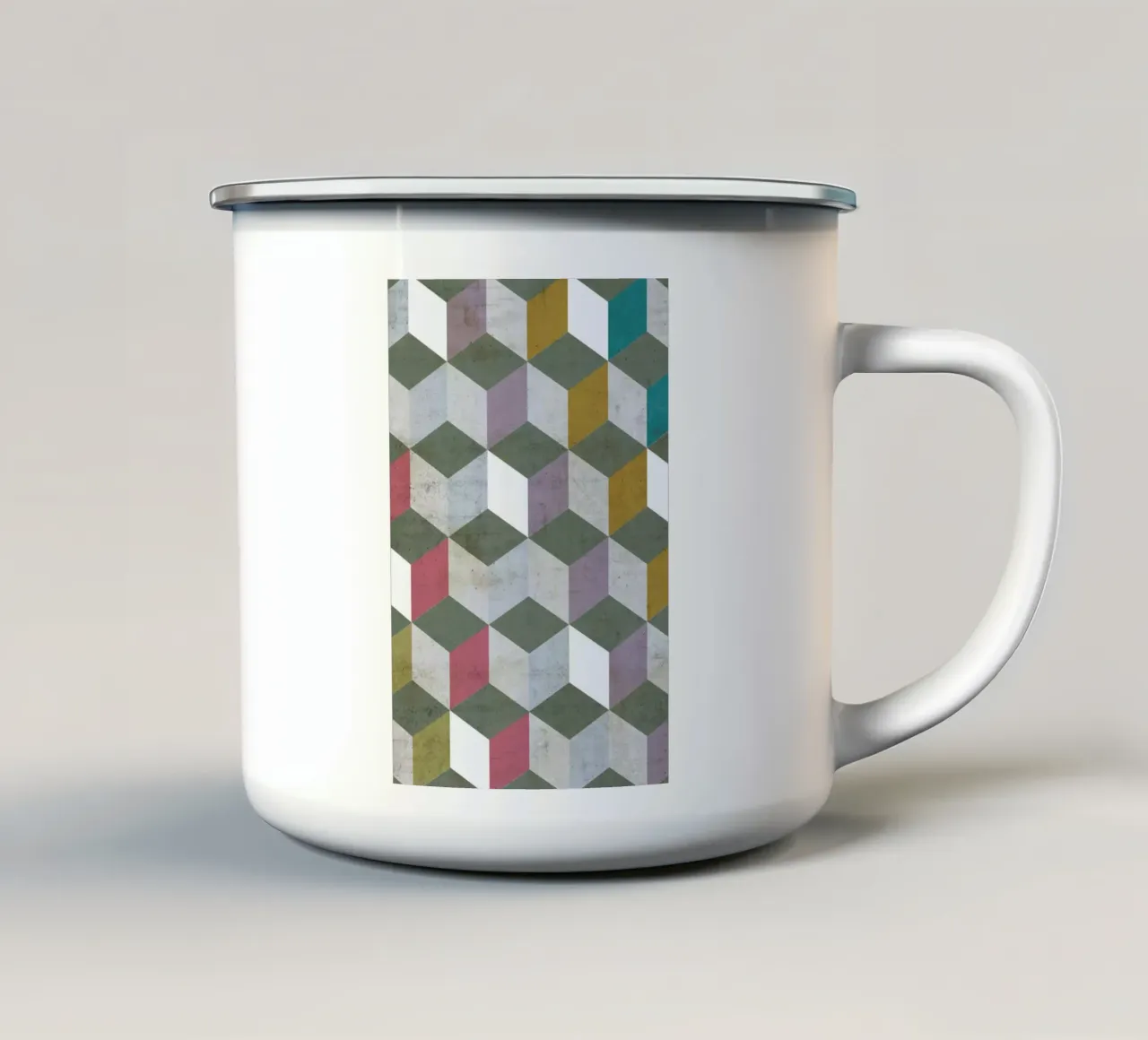 Geometric tazza in smalto da cafelab