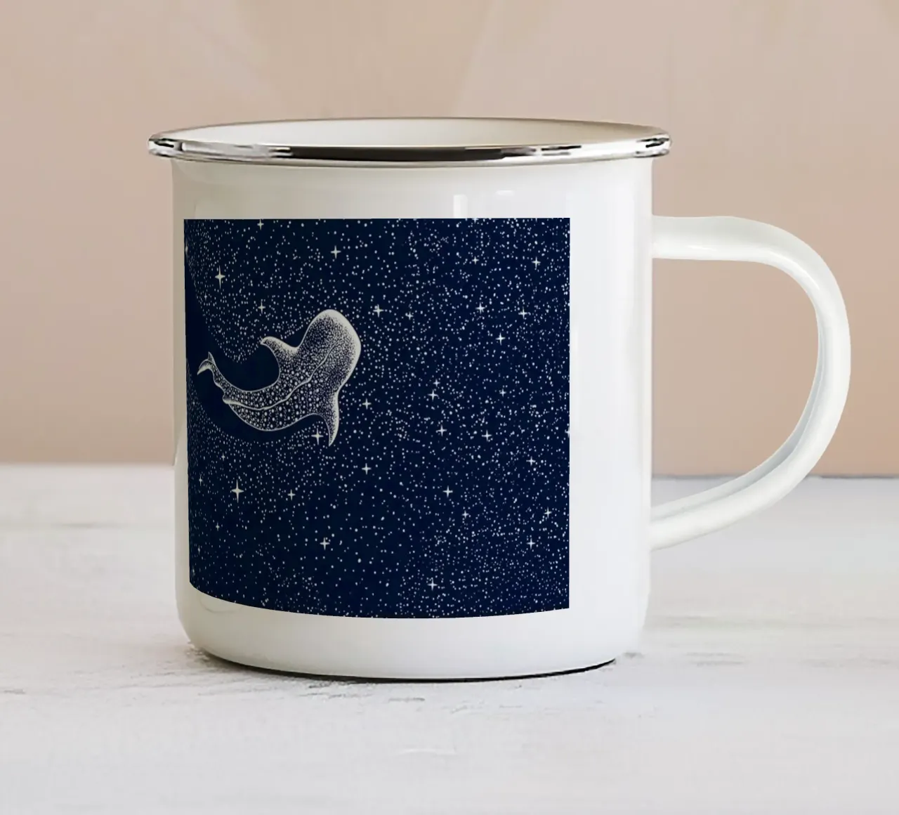 Mangiatore di stelle tazza in smalto da aliriza cakir