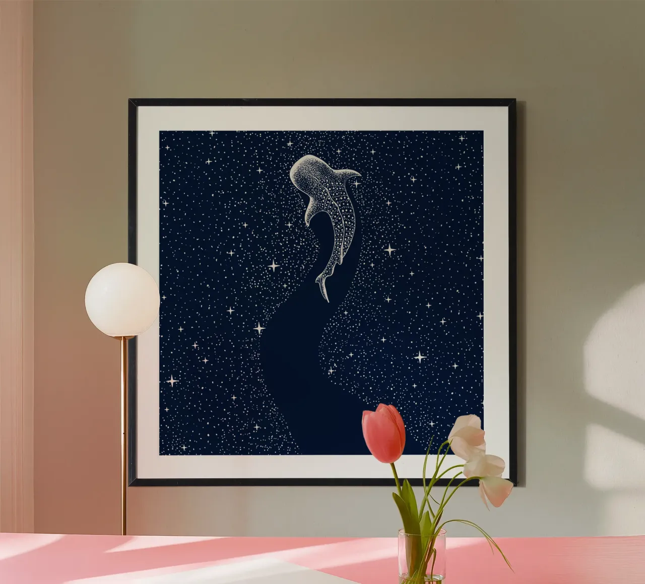 Mangiatore di stelle poster con telaio in plastica da aliriza cakir