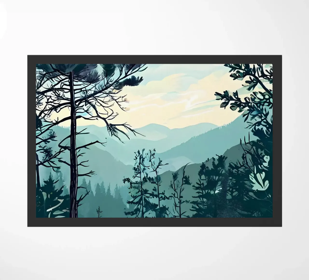L'abbraccio della serenità zerbino da Artistic-shop