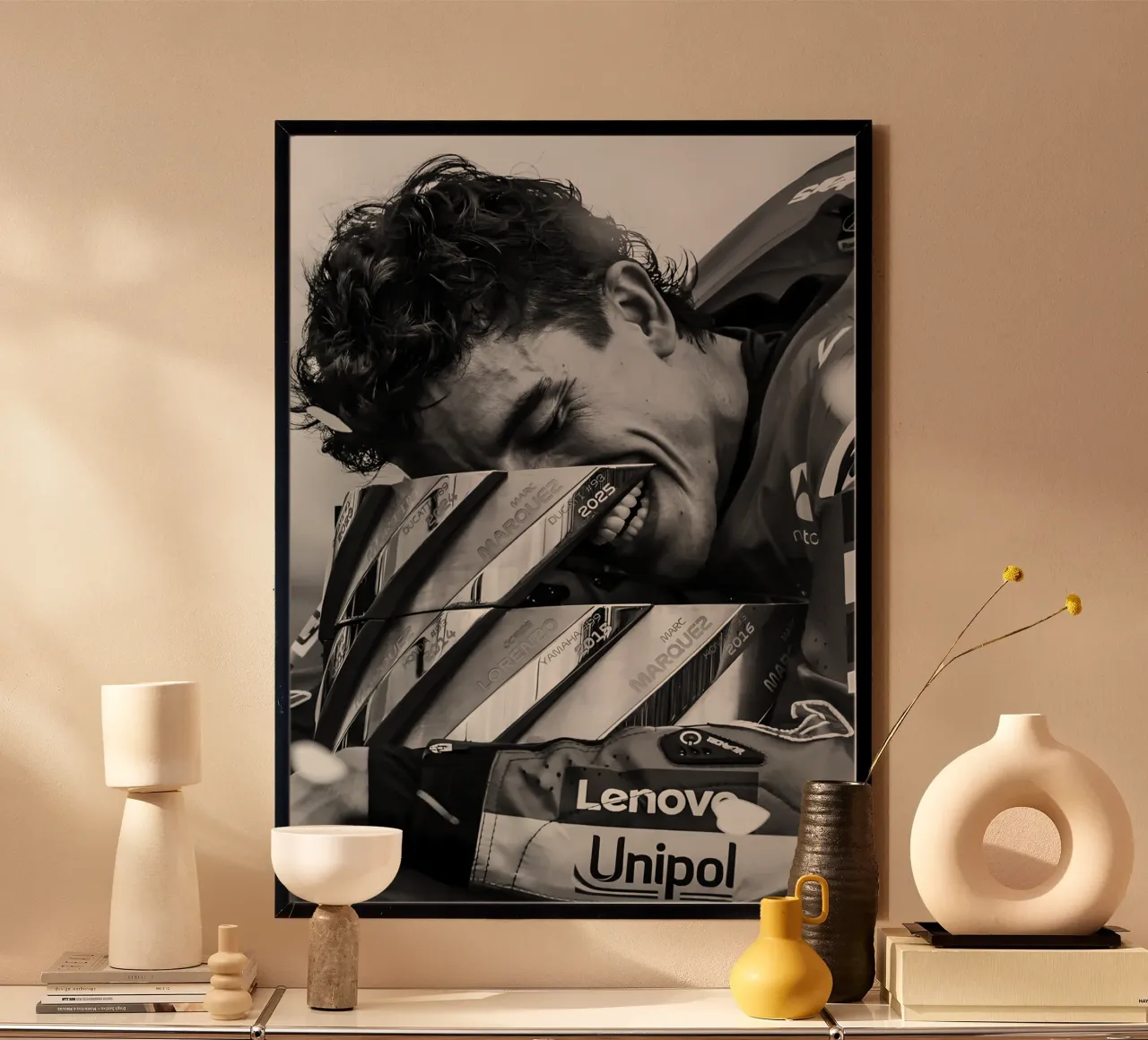 Marc Márquez poster da Black White Poster