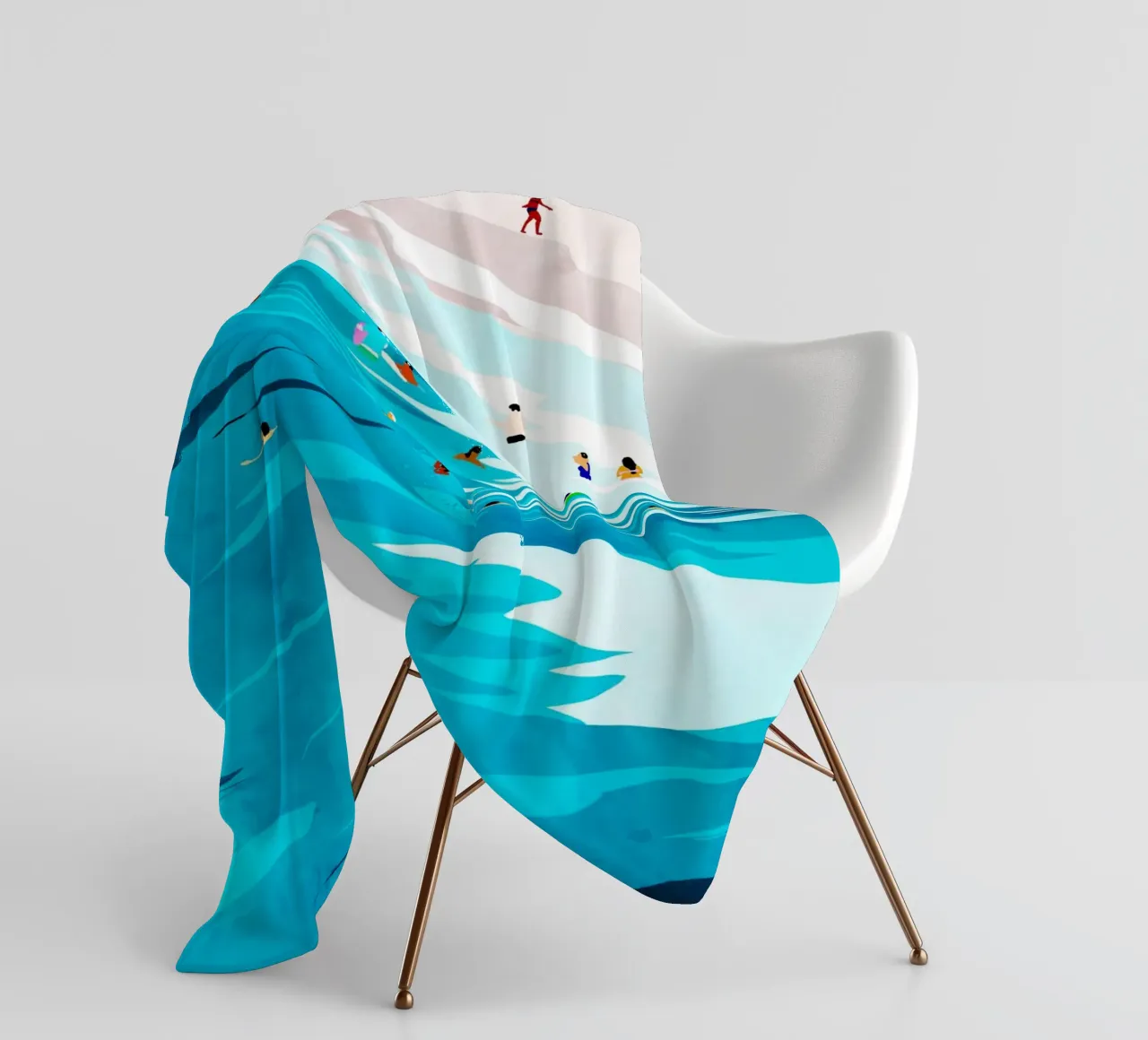 Beach Please fleece blanket by 83oranges.com