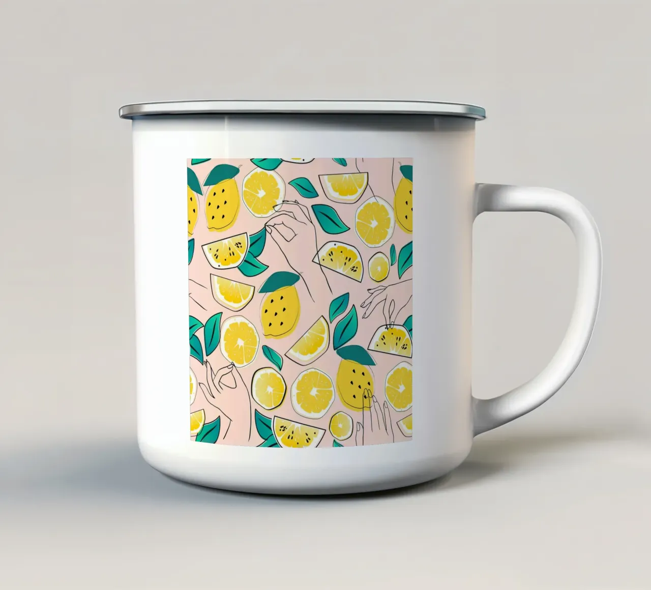 In Lemons we Trust tazza in smalto da 83oranges