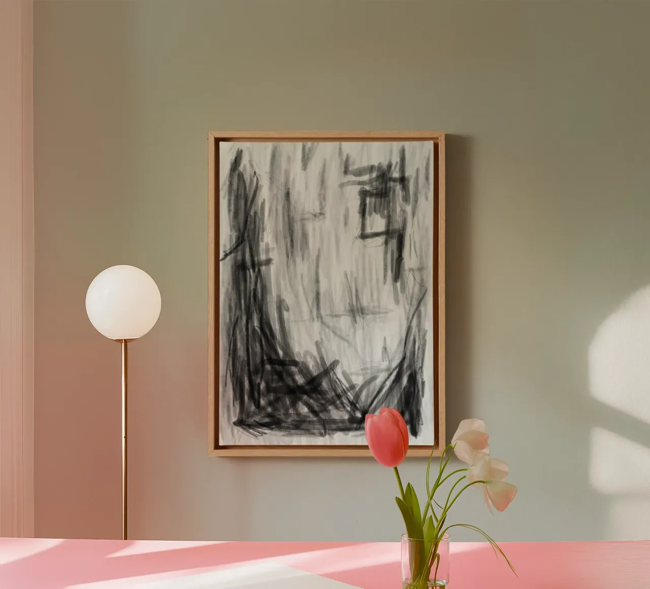 Frame canvas met Baklijst van Studio B