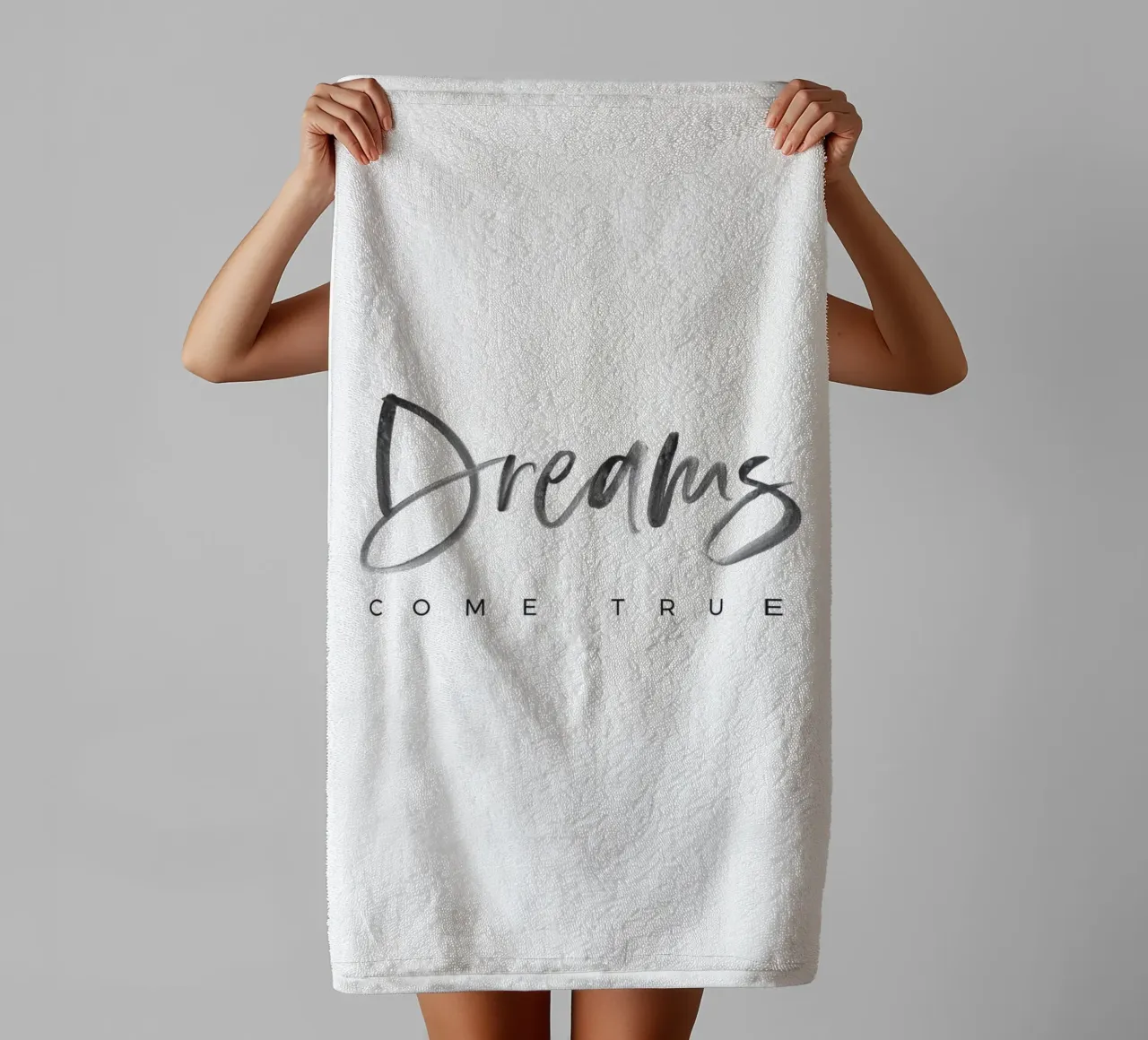 Motivierendes Zitat – Dreams Come True Handtuch von Whole©