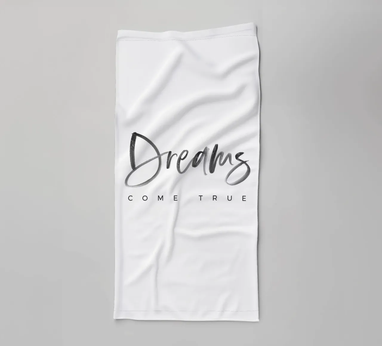 Motivierendes Zitat – Dreams Come True Handtuch von Whole©