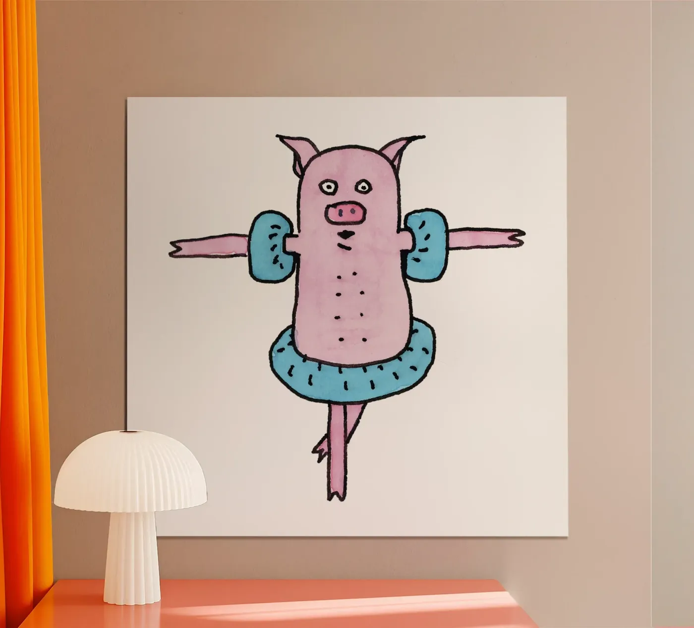 Badespaß poster van Face & Content