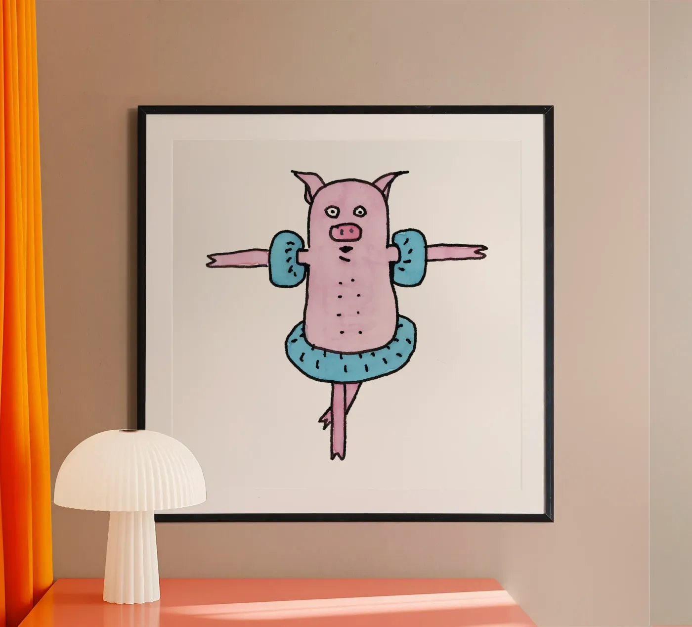 Badespaß poster van Face & Content