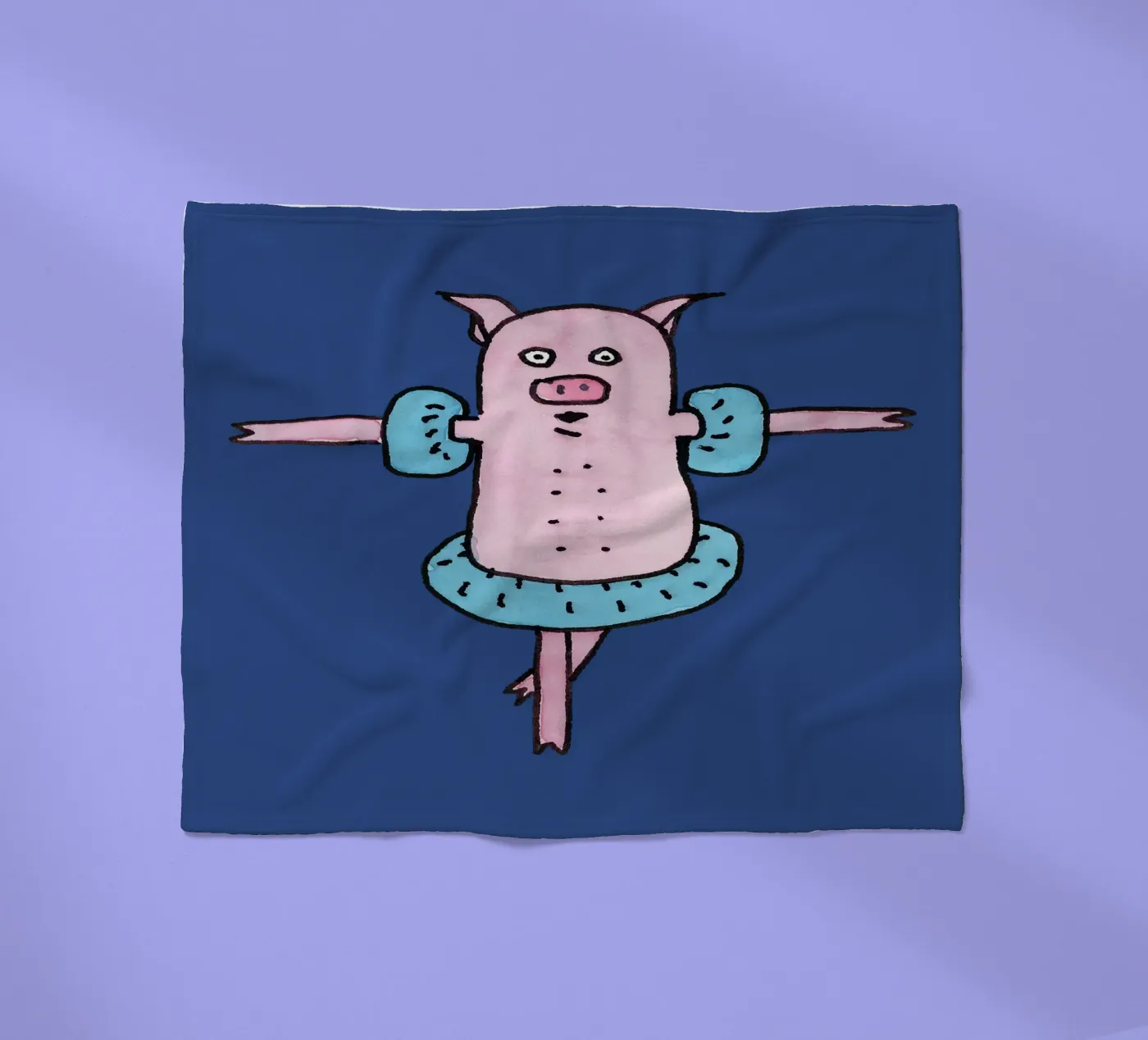 Badespaß Fleecedecke von Face & Content