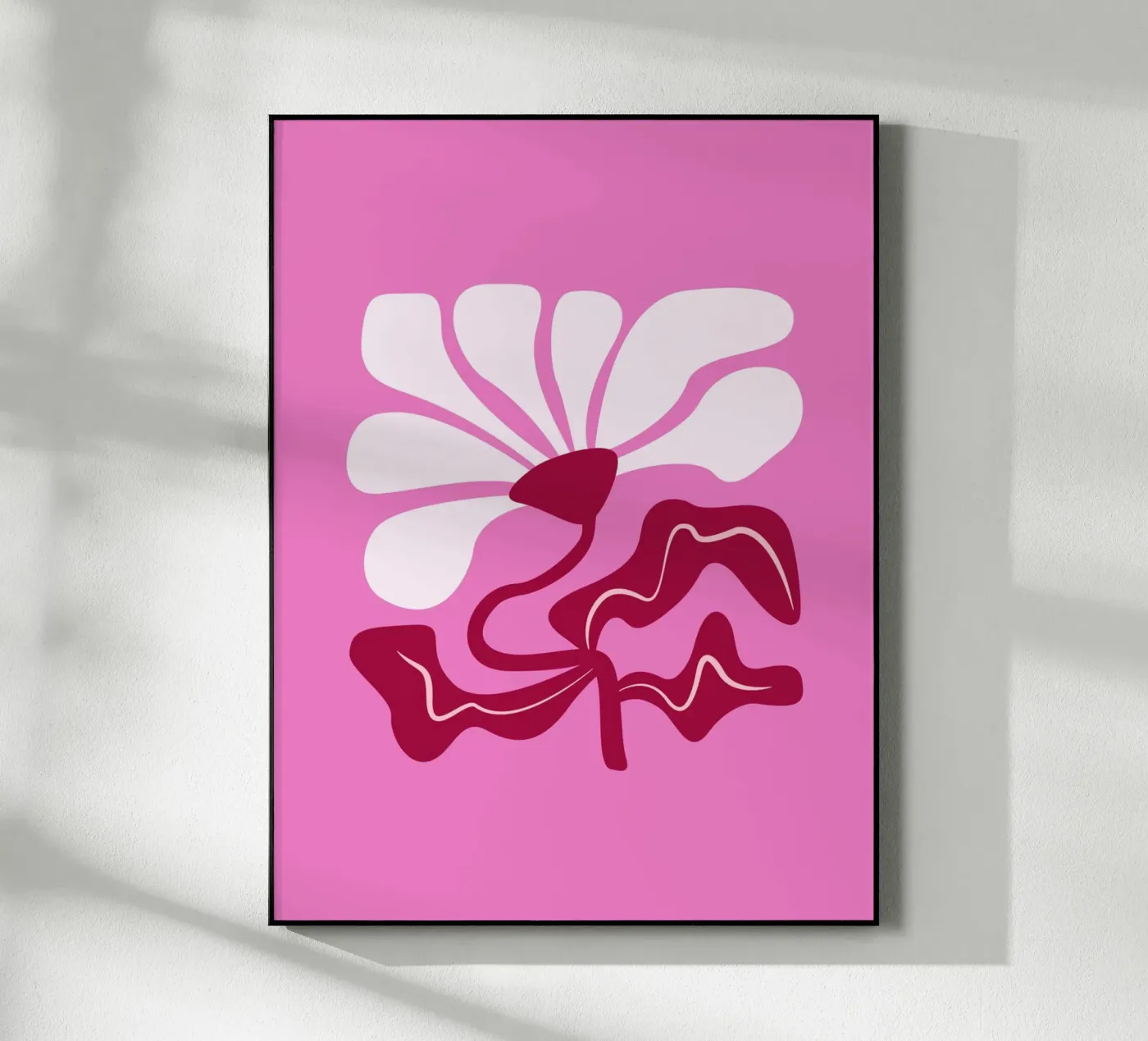 Bold Curvy Flower plexiglass da Trend Collection by Palmartprints