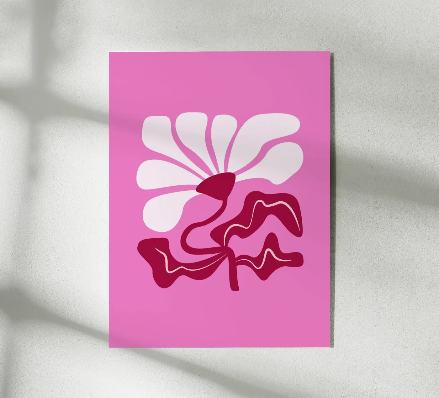 Bold Curvy Flower plexiglass da Trend Collection by Palmartprints