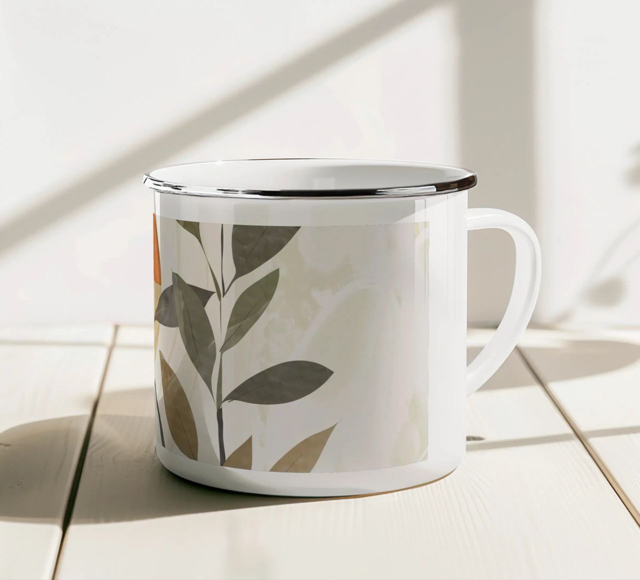 Design botanico tazza in smalto da LaylaOzHome