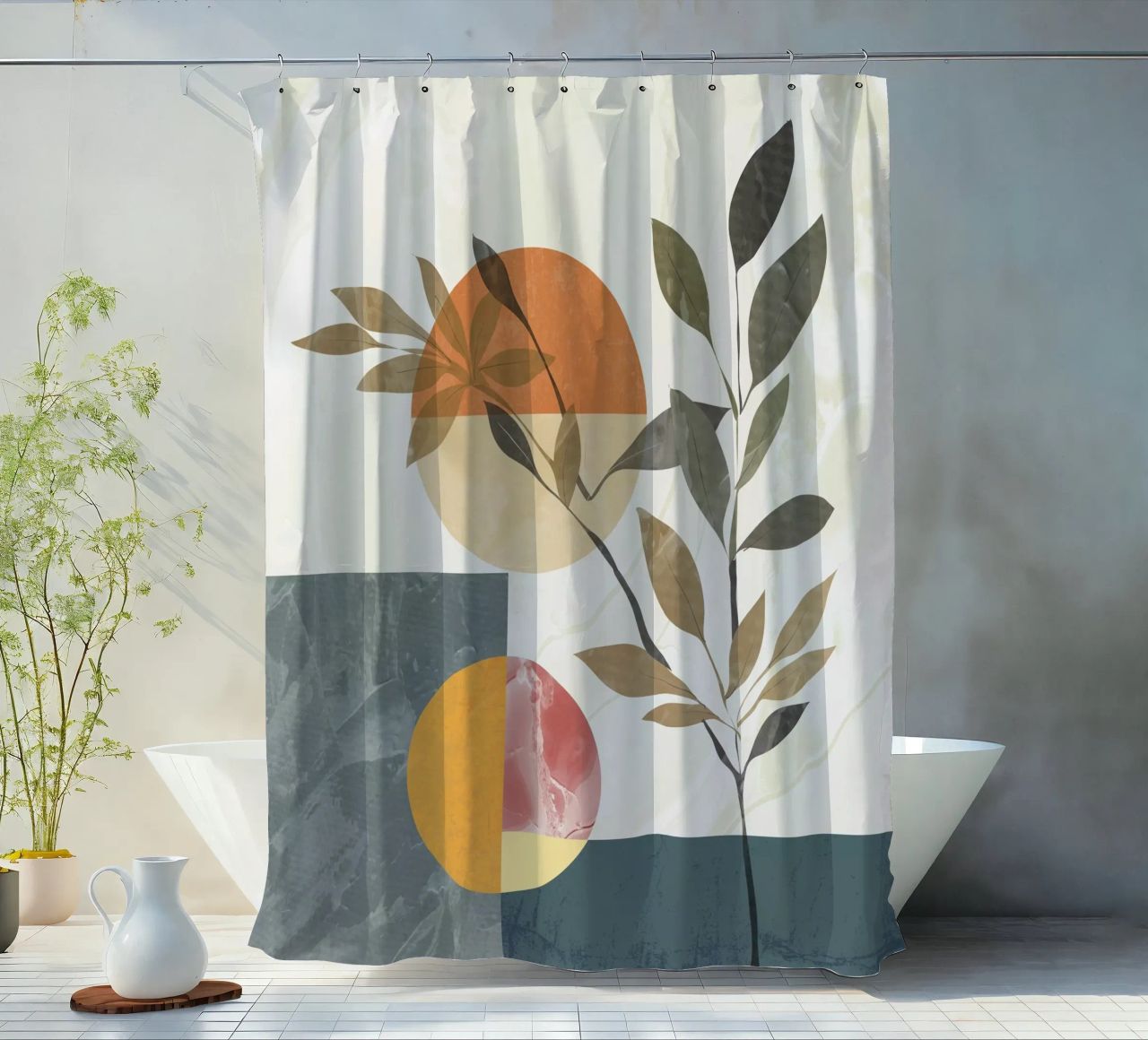 Design botanico tenda da doccia da LaylaOzHome