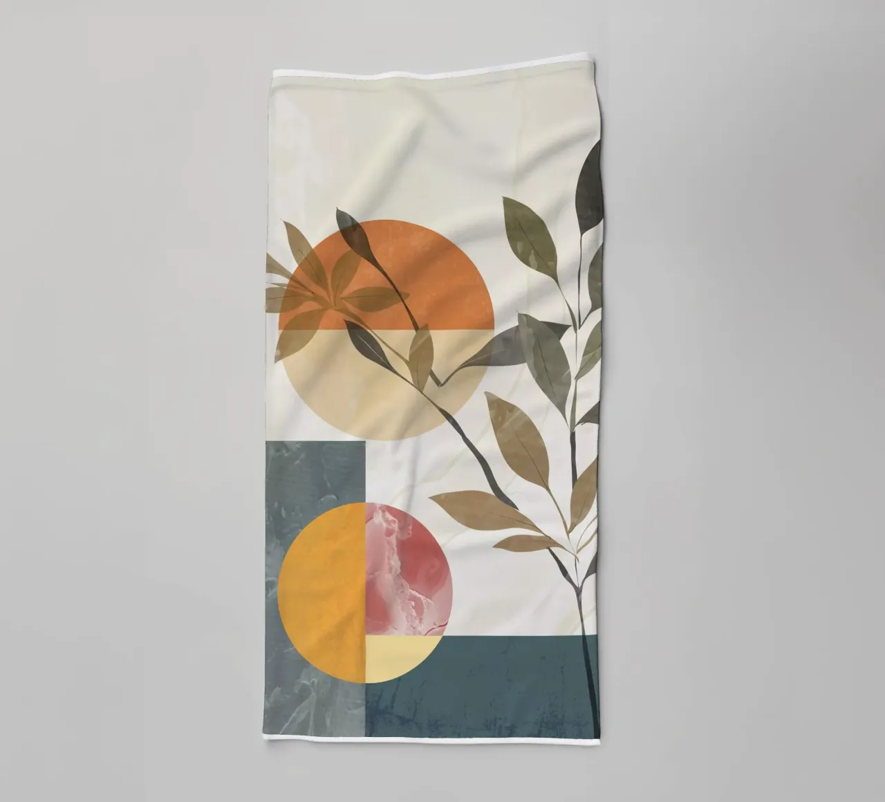 Botanisch ontwerp badhanddoek van LaylaOzHome