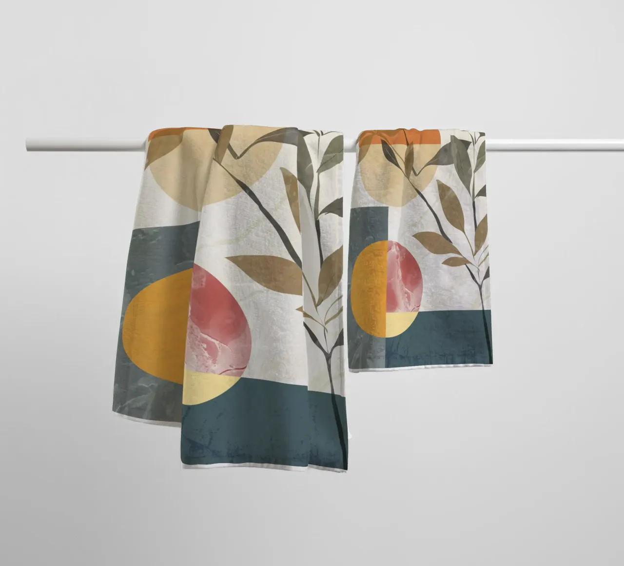 Botanisch ontwerp badhanddoek van LaylaOzHome