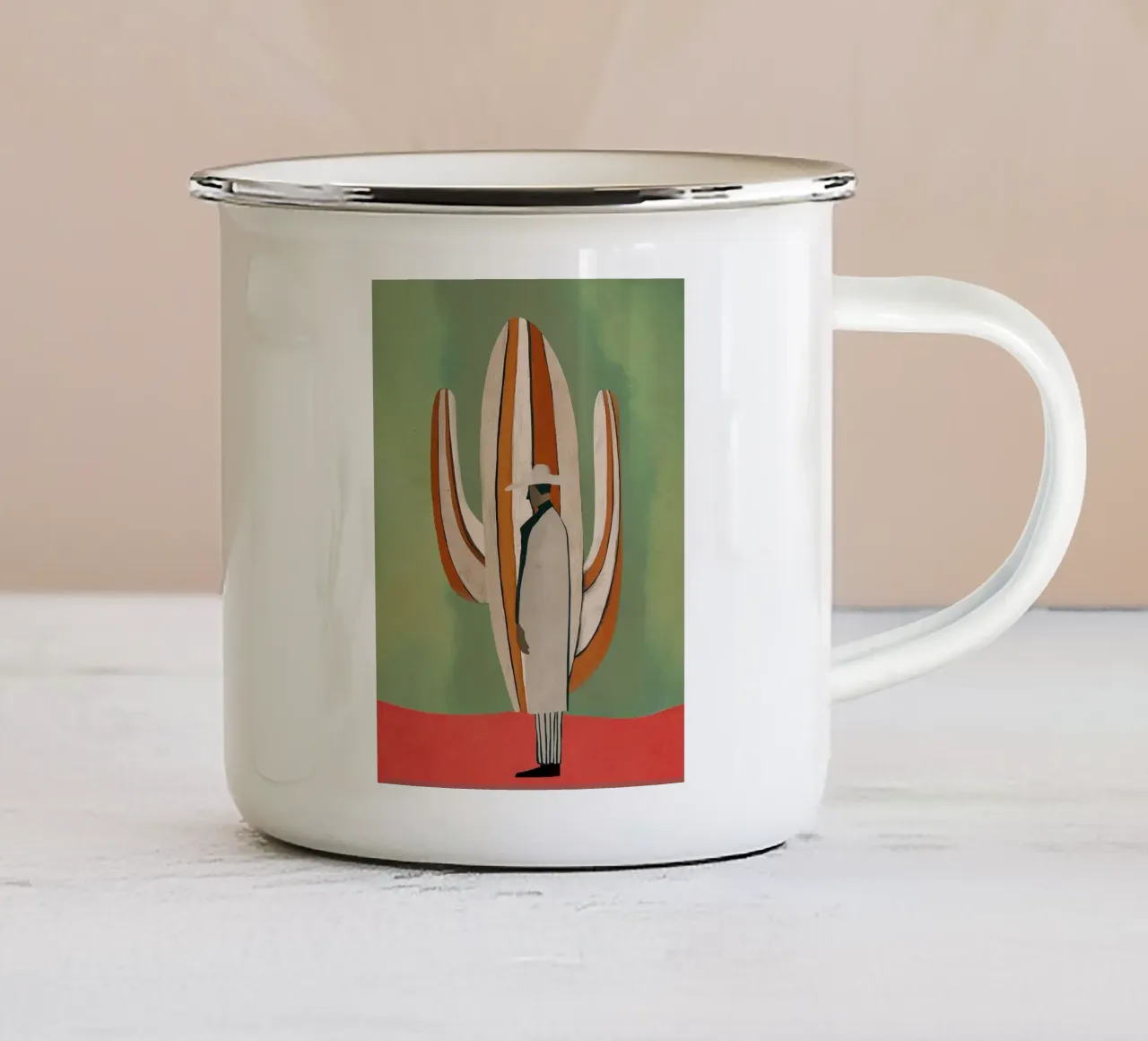 Desert Sentinel tazza in smalto da Solenne West