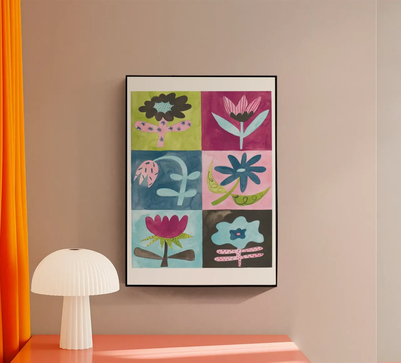 Cute little flower pattern plexiglass da Atelier Berzingue