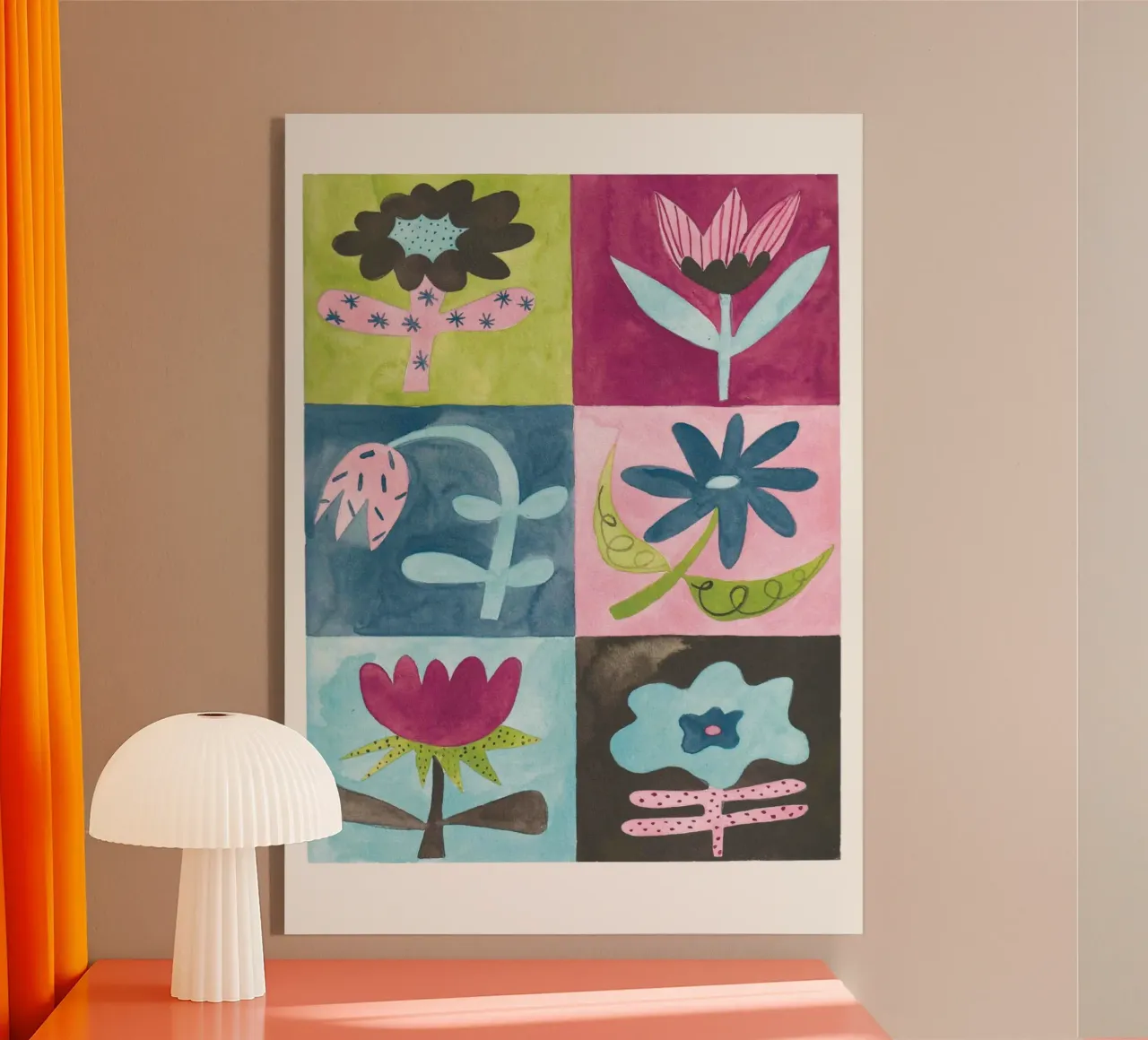 Cute little flower pattern plexiglass da Atelier Berzingue