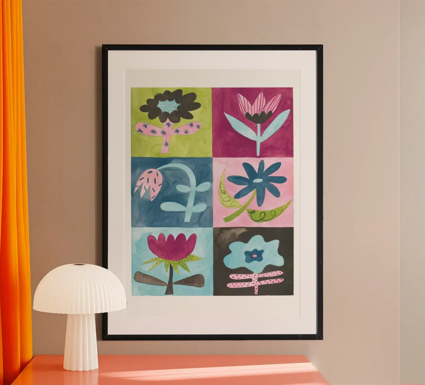 Cute little flower pattern poster da Atelier Berzingue