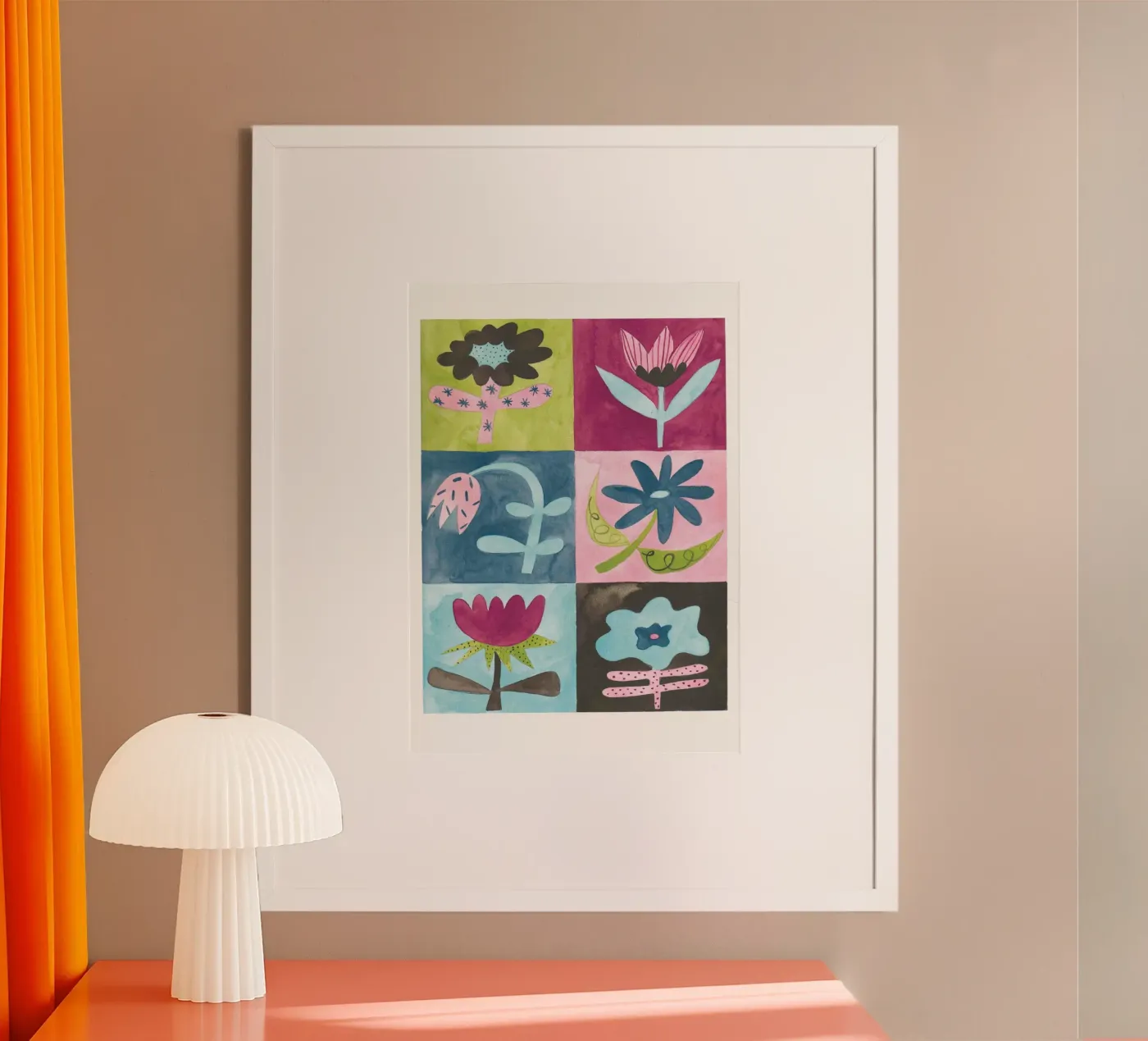 Cute little flower pattern poster da Atelier Berzingue