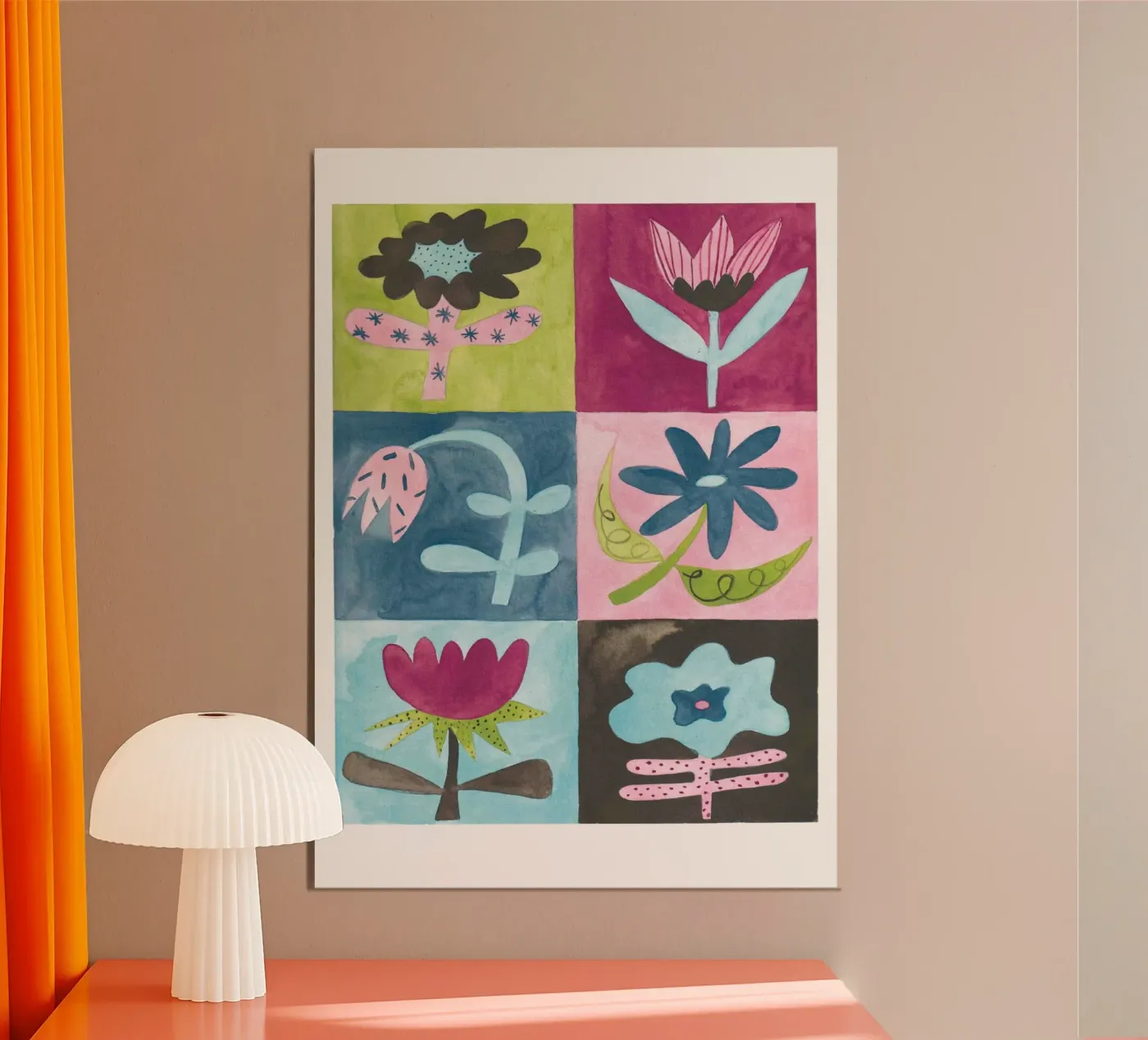 Cute little flower pattern poster da Atelier Berzingue