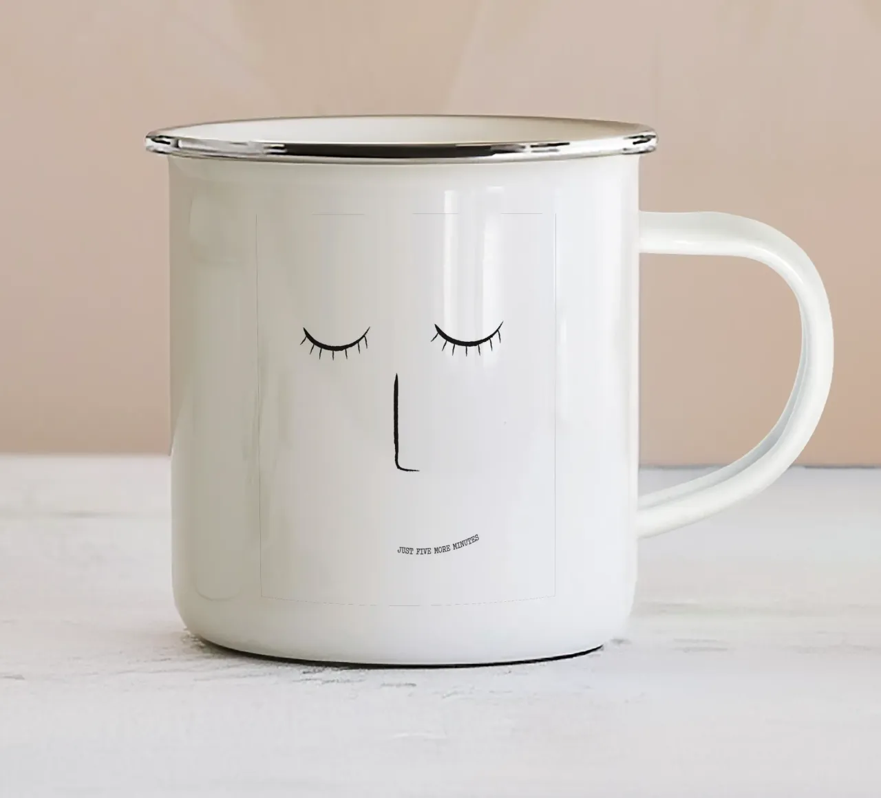 Cinque minuti in più tazza in smalto da The Native State