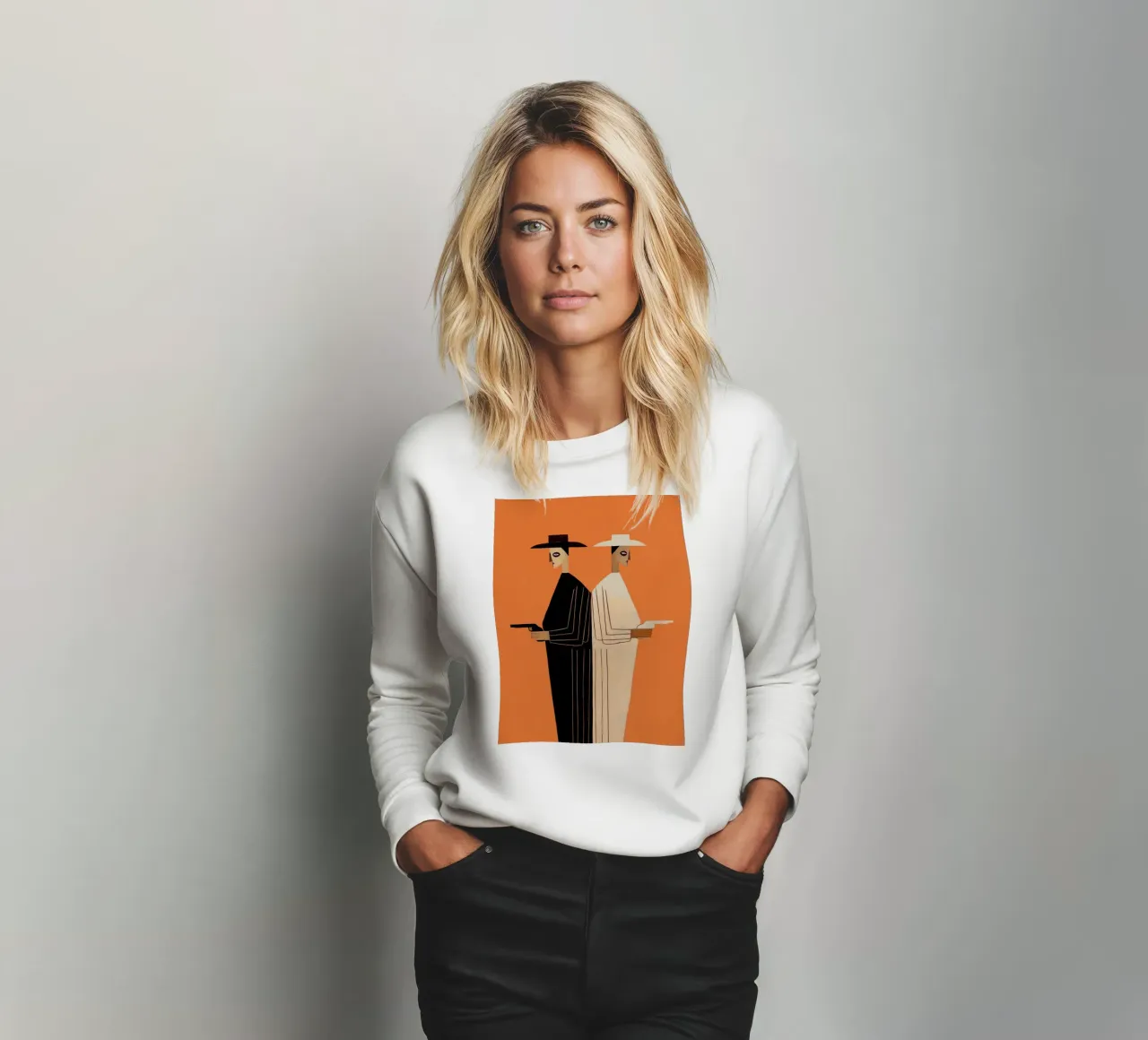 The Two Outlaws felpa da Solenne West