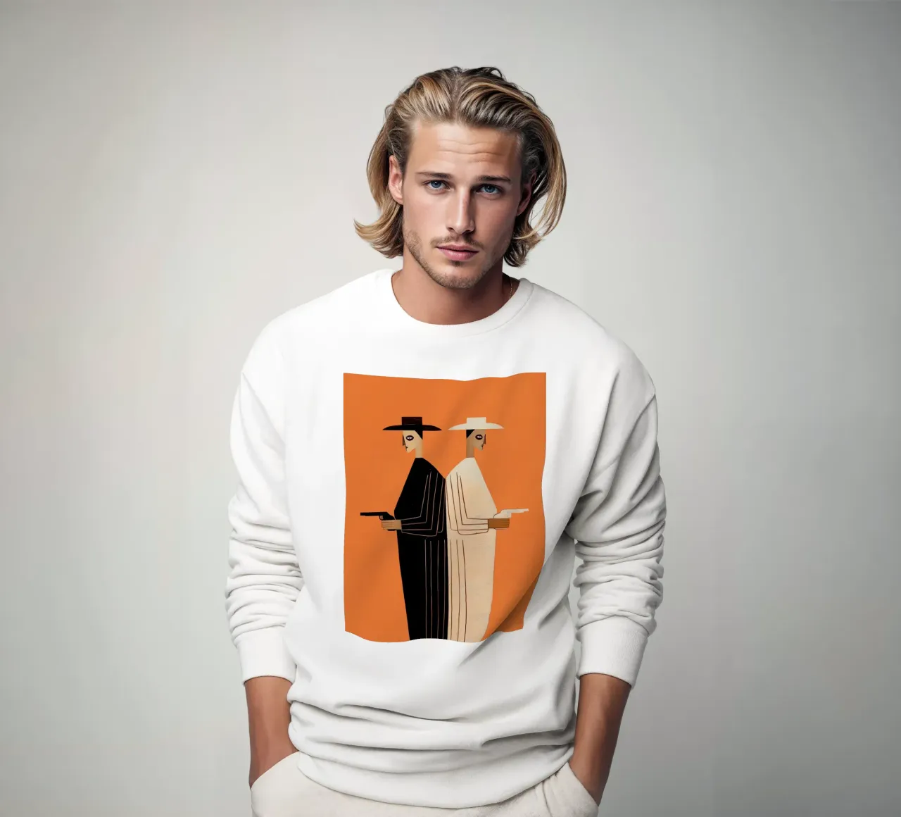 The Two Outlaws felpa da Solenne West