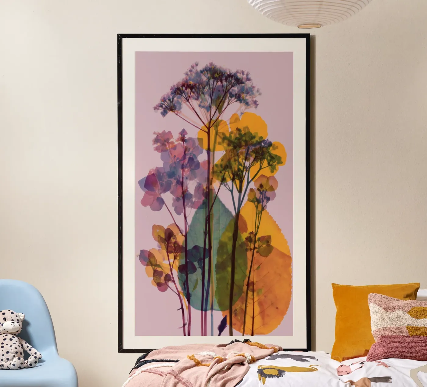 Flower scan poster by Jana Leonenkov Art