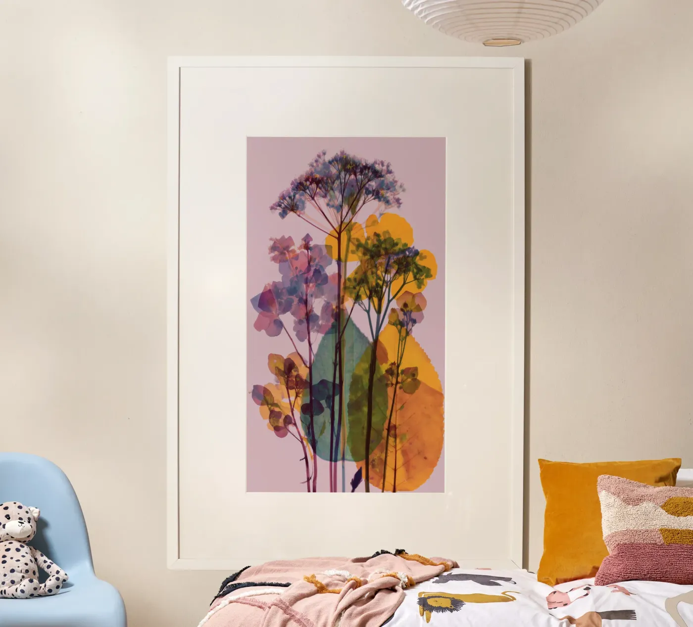 Flower scan poster by Jana Leonenkov Art