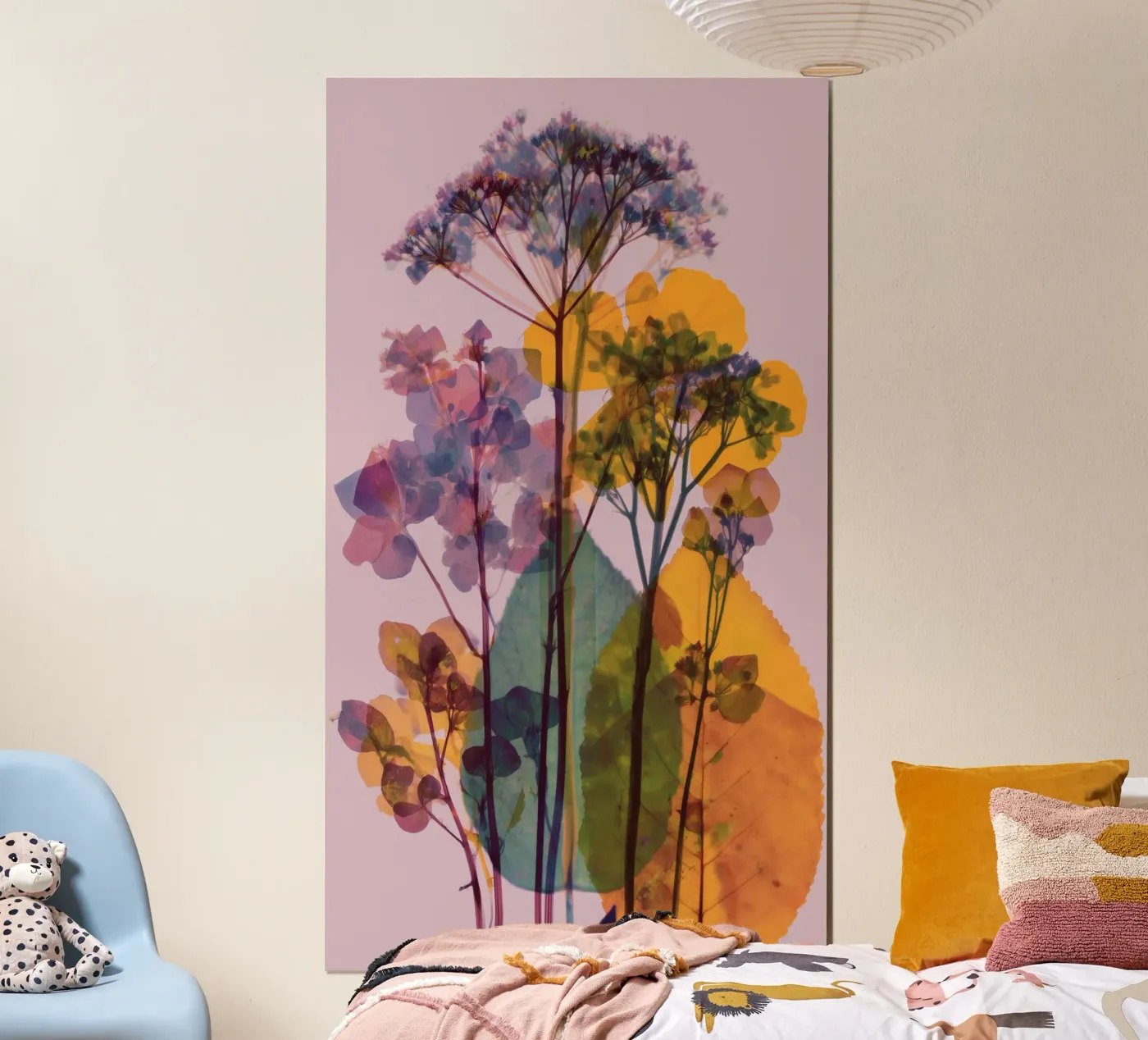 Flower scan poster by Jana Leonenkov Art