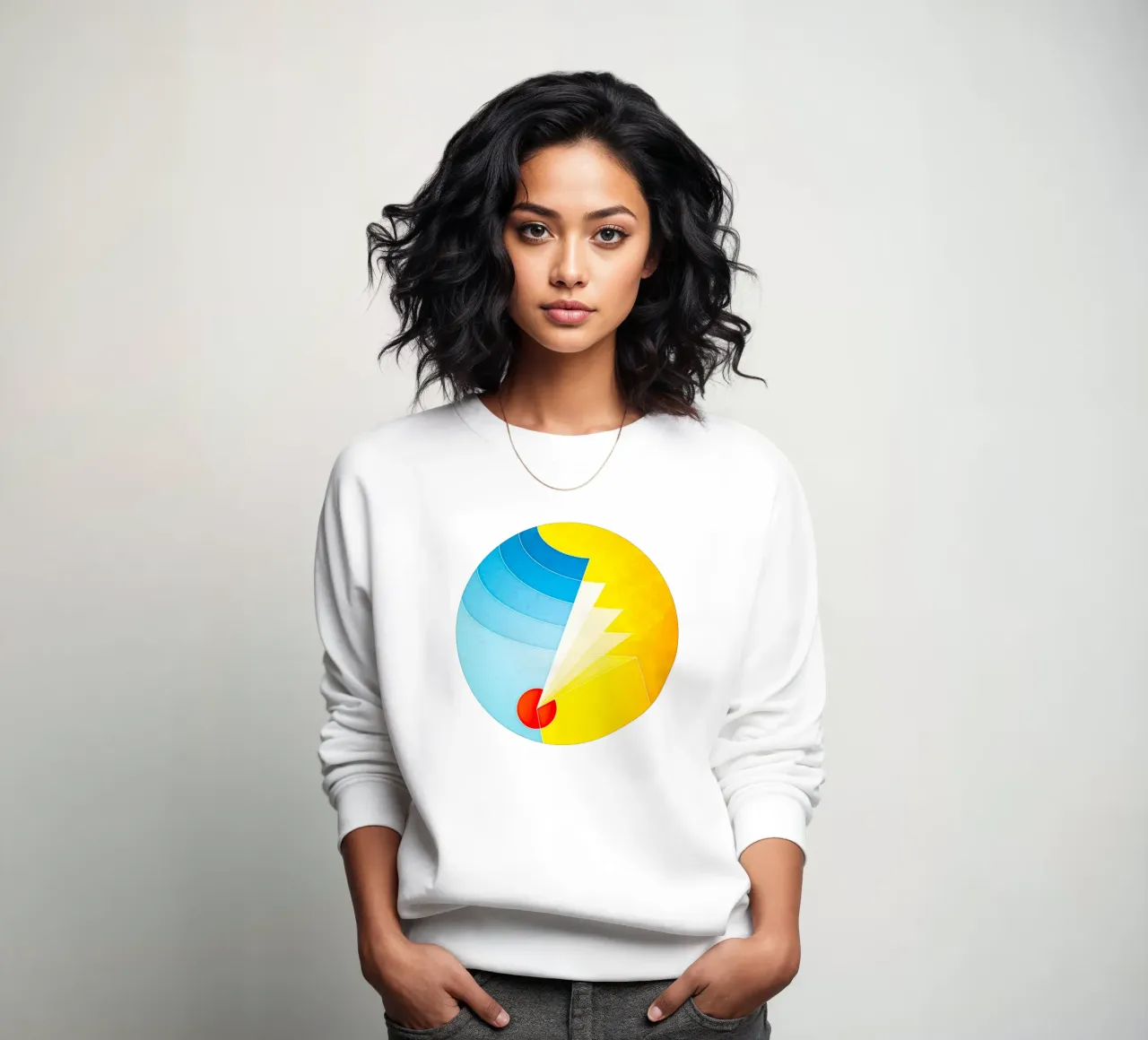 Een andere plaats sweatshirt van lovely lines