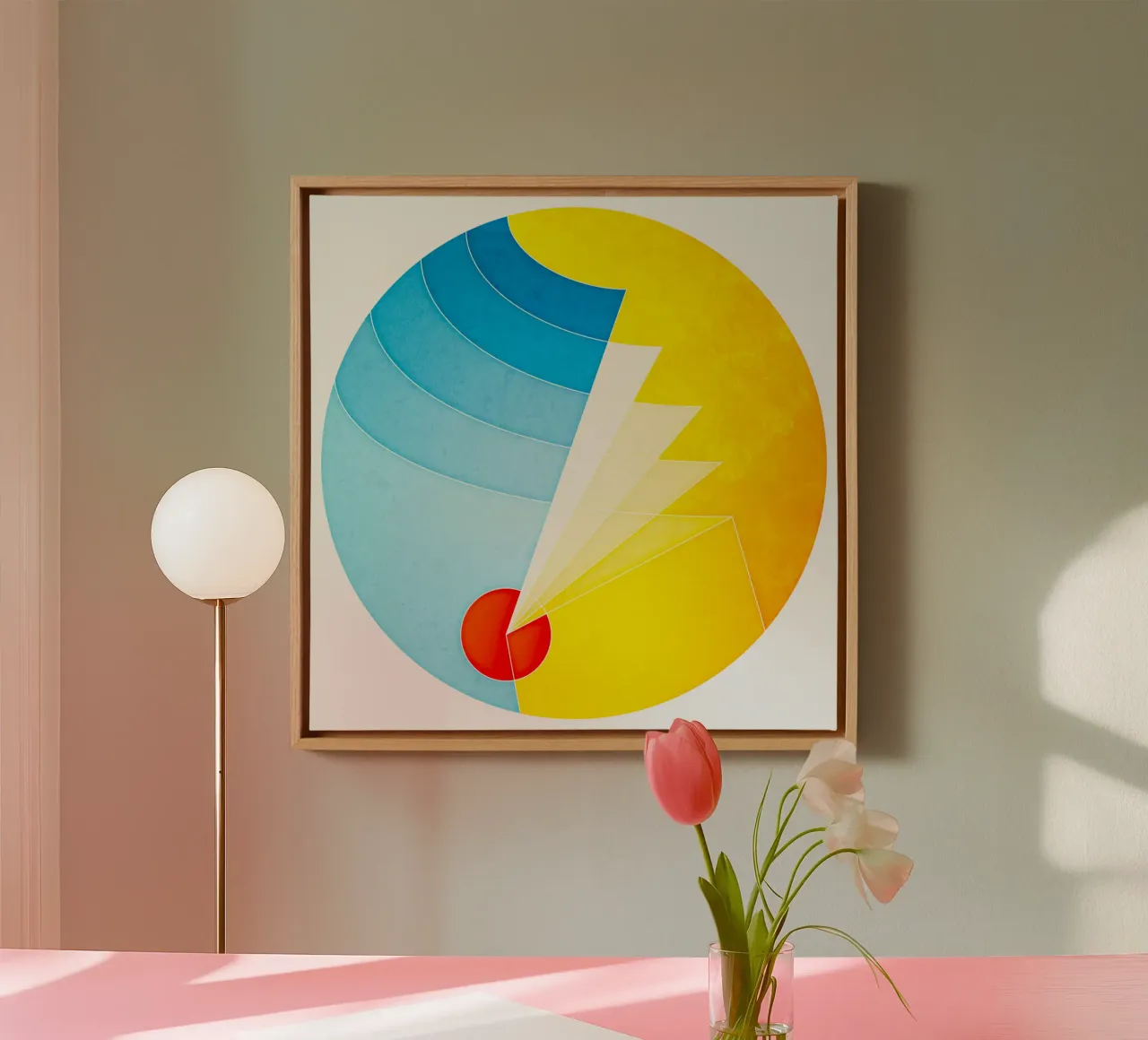 Un autre lieu toile avec Caisse américaine de lovely lines