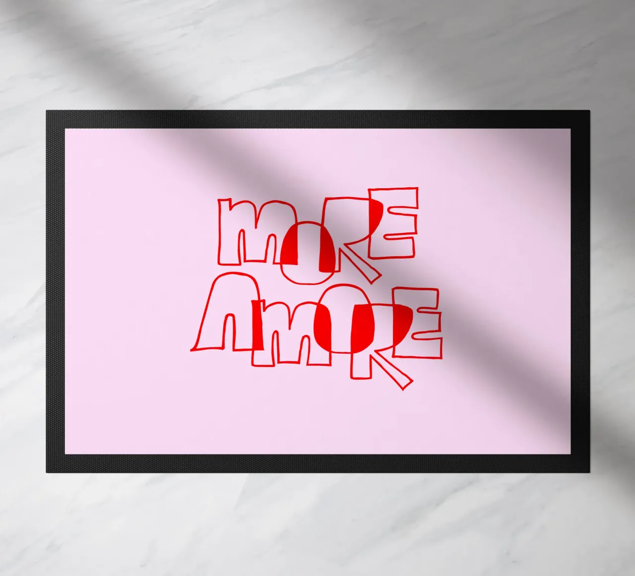 More Amore Typography Outline Design zerbino da Blisstype