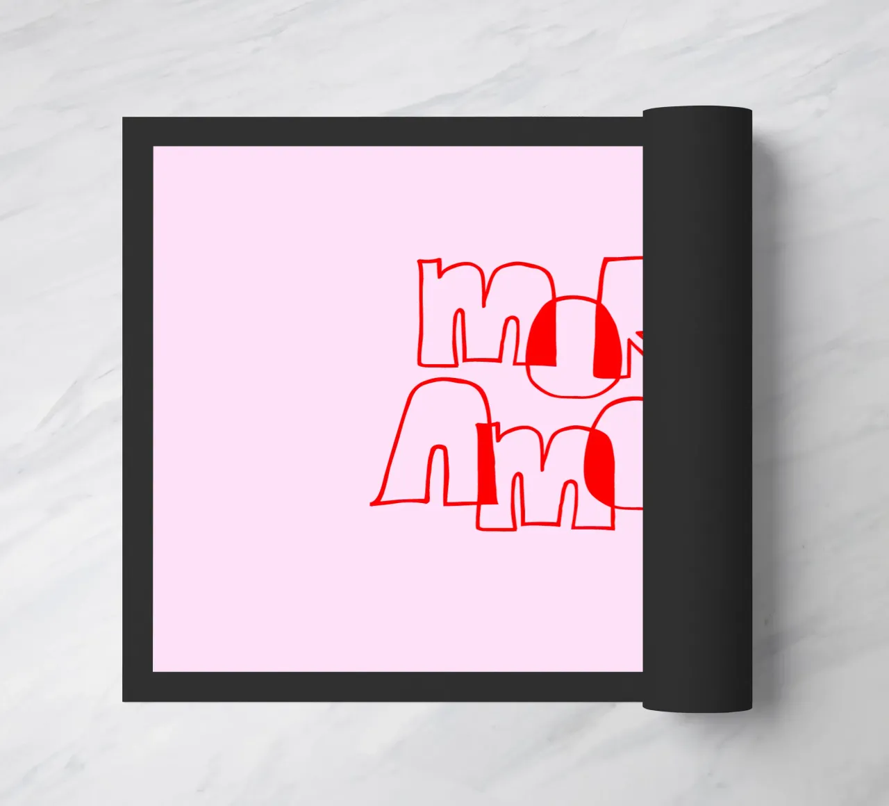 More Amore Typography Outline Design zerbino da Blisstype