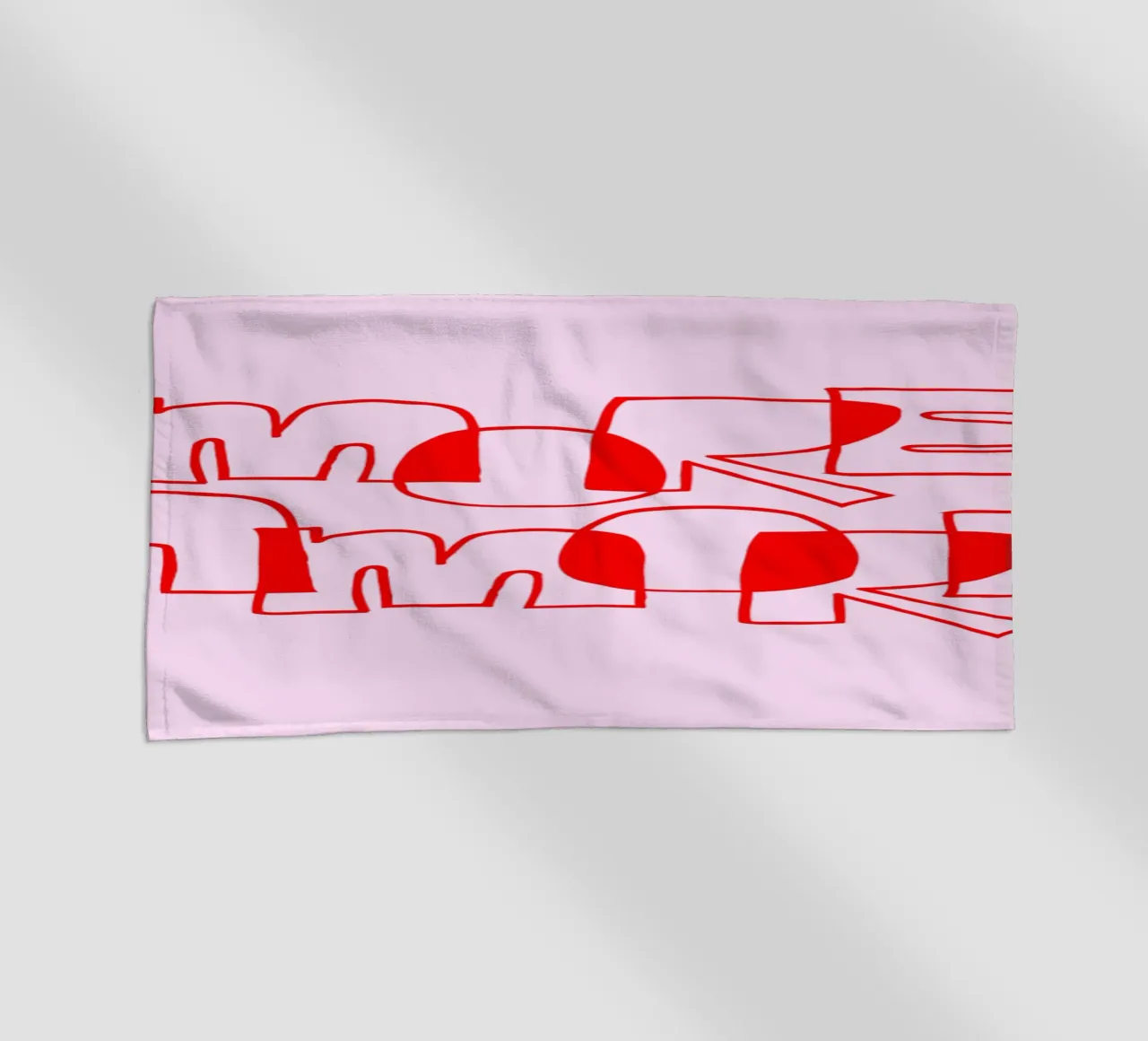 More Amore Typography Outline Design telo mare da Blisstype