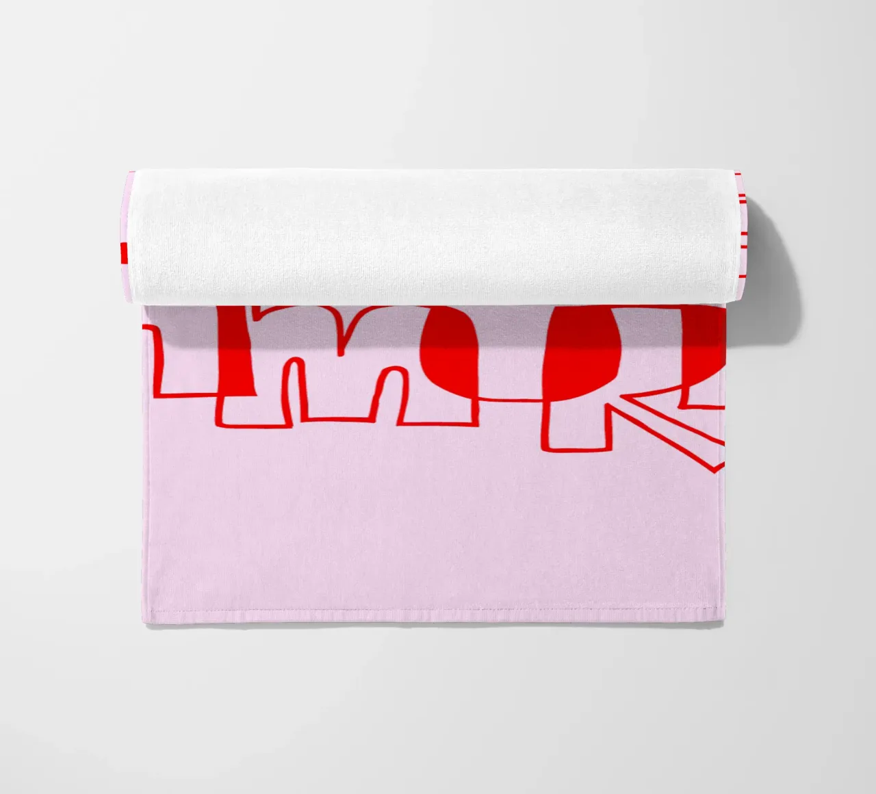 More Amore Typography Outline Design telo mare da Blisstype