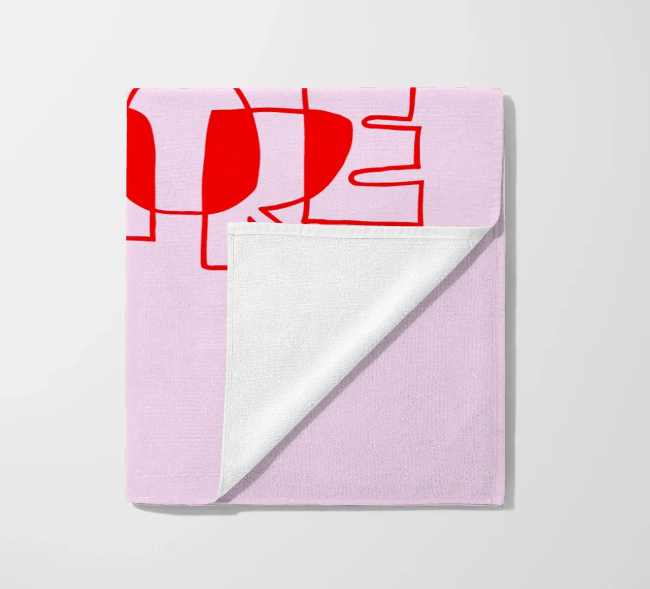 More Amore Typography Outline Design telo mare da Blisstype