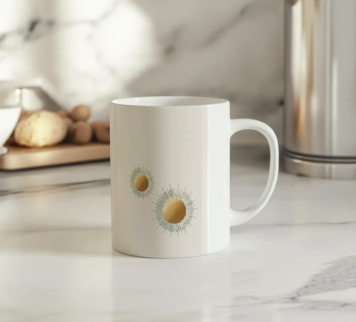 Sun ceramic mug by by elle arts