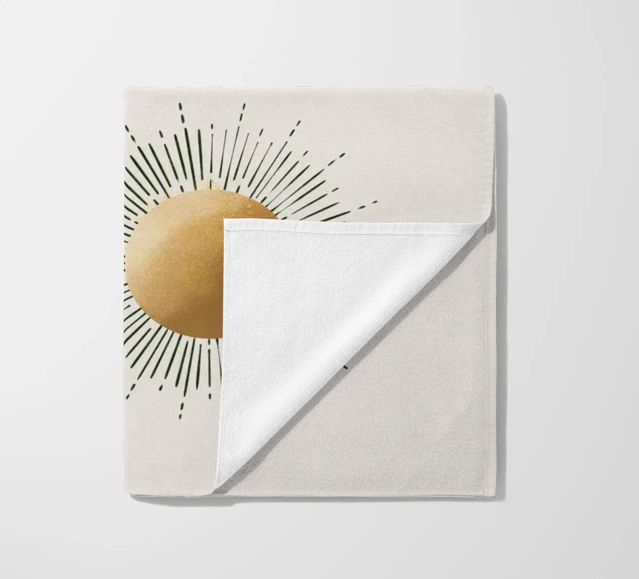 Sun strandhanddoek van sketch_visual_studio