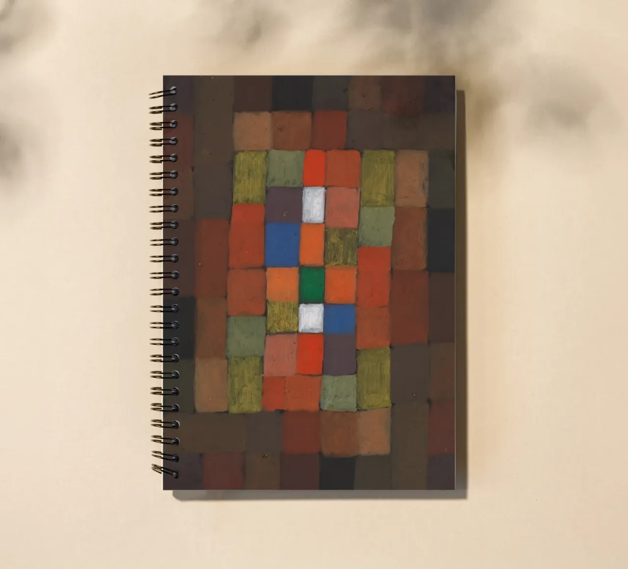 Static-Dynamic Gradation (1923) by Paul Klee spiral notebook by Aesthetic Muse