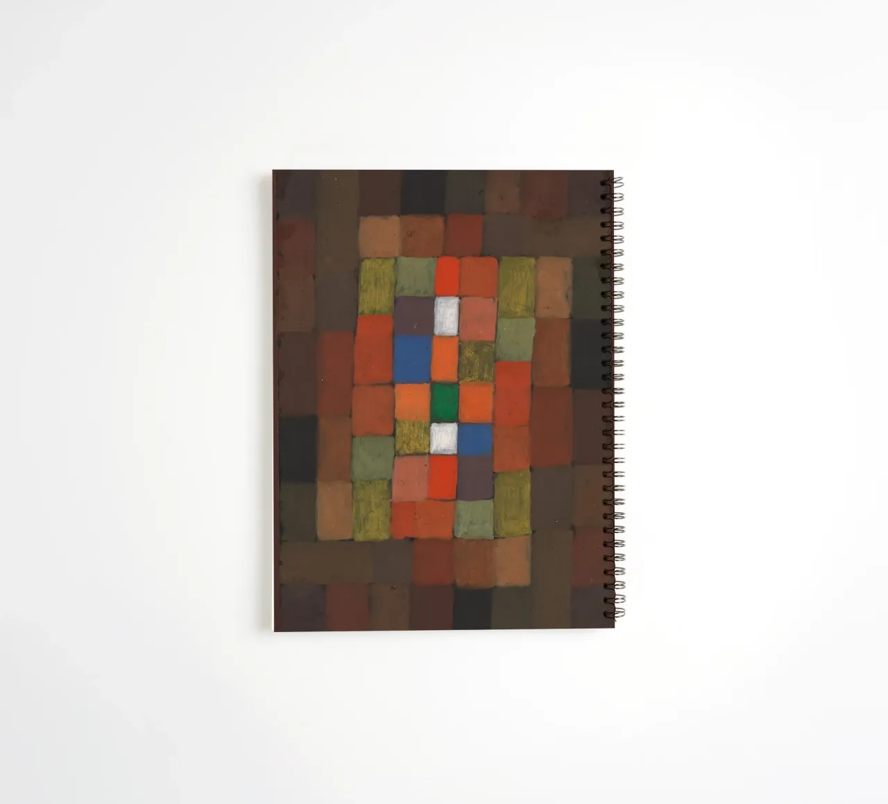 Static-Dynamic Gradation (1923) by Paul Klee spiral notebook by Aesthetic Muse