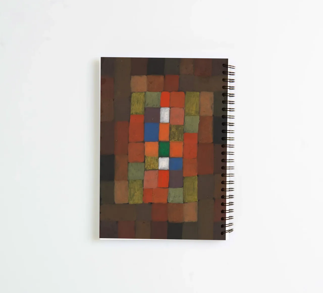 Static-Dynamic Gradation (1923) by Paul Klee spiral notebook by Aesthetic Muse