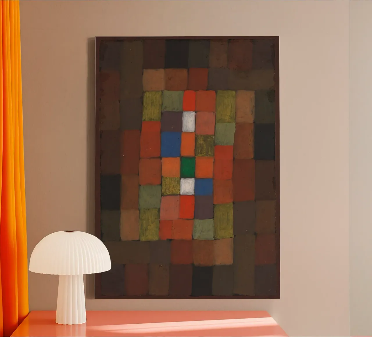 Static-Dynamic Gradation (1923) by Paul Klee canvas by Aesthetic Muse