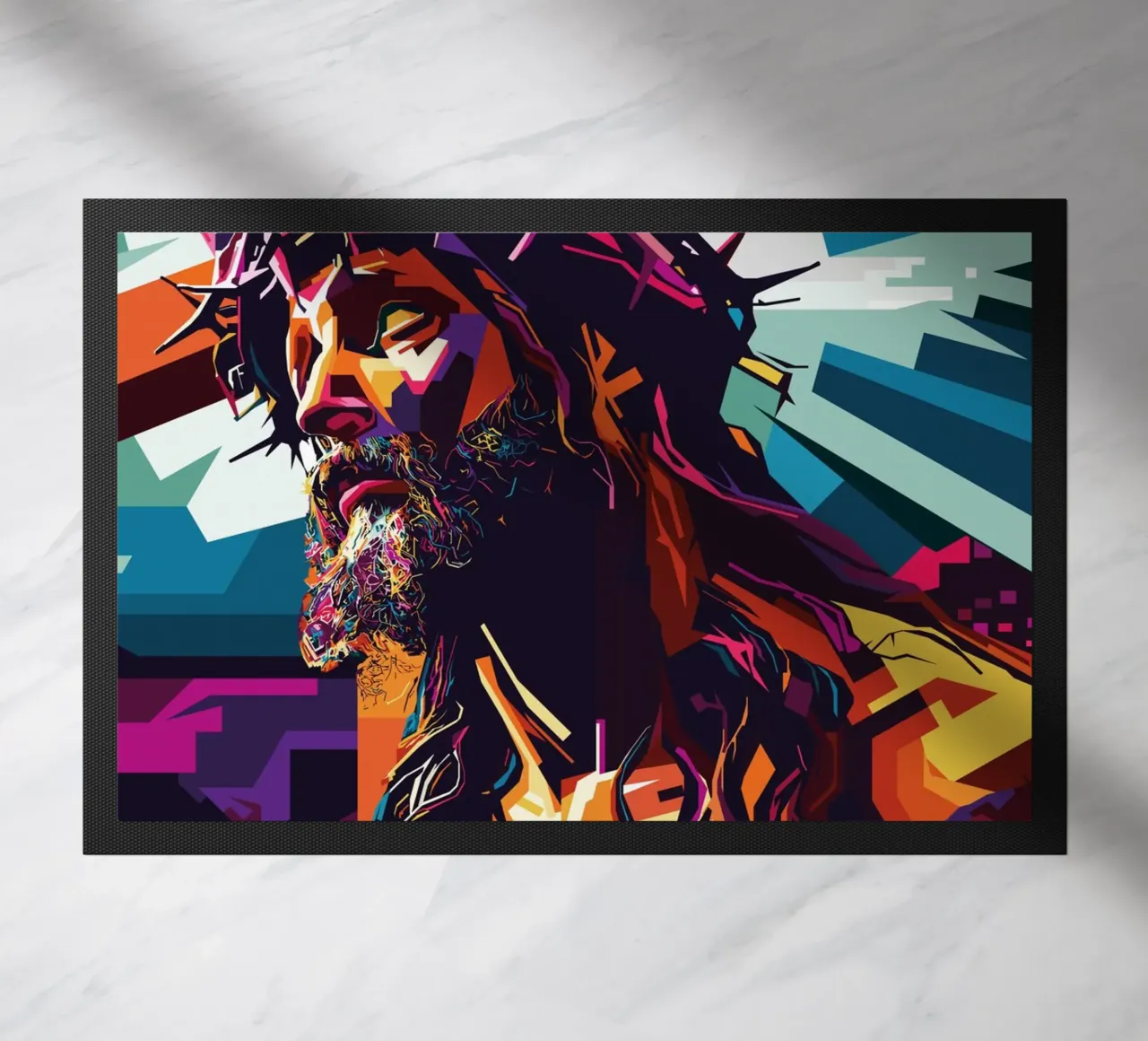 The Savior Died on the Cross Pop Art zerbino da YUDHISGRAFIS