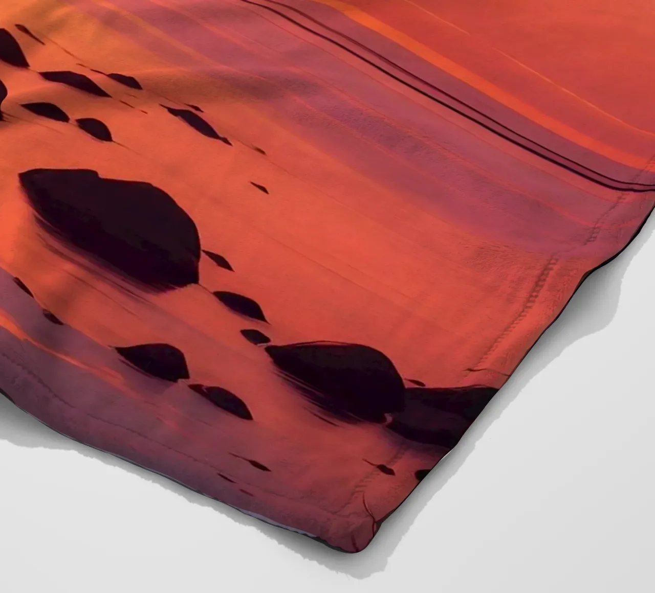 Scena di tramonto sull'oceano coperta in pile da Charnwood Prints