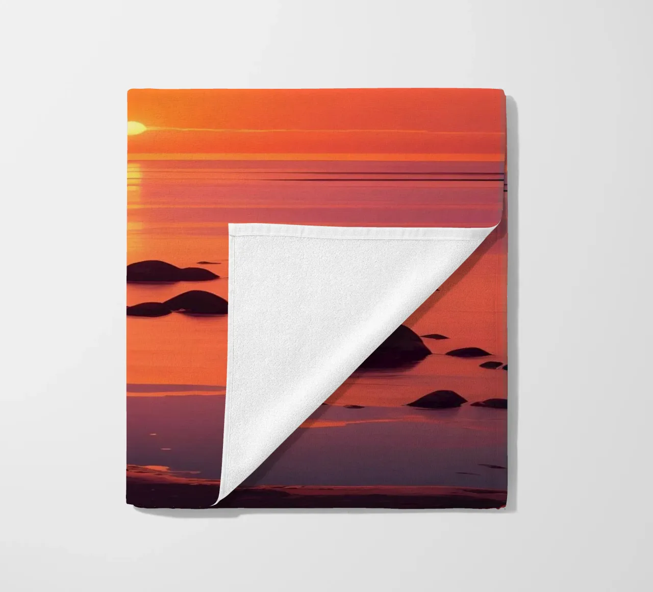 Scena di tramonto sull'oceano telo mare da Charnwood Prints