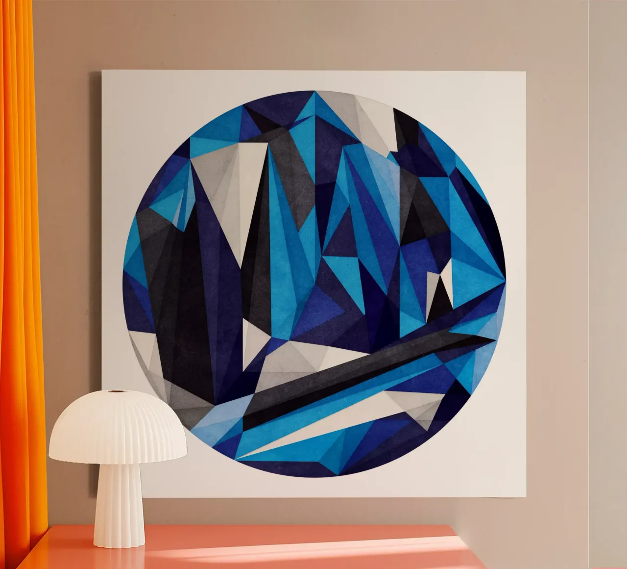 Blue Something tela da Abstract 888