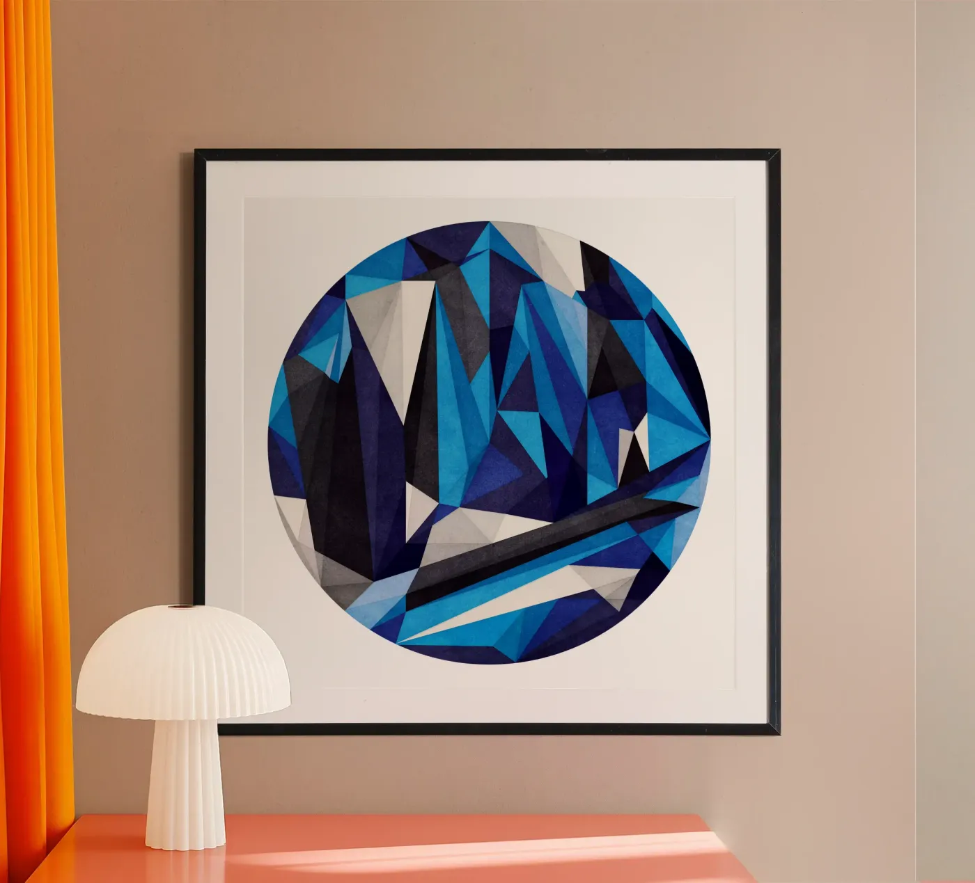 Blue Something poster van Lines Inside