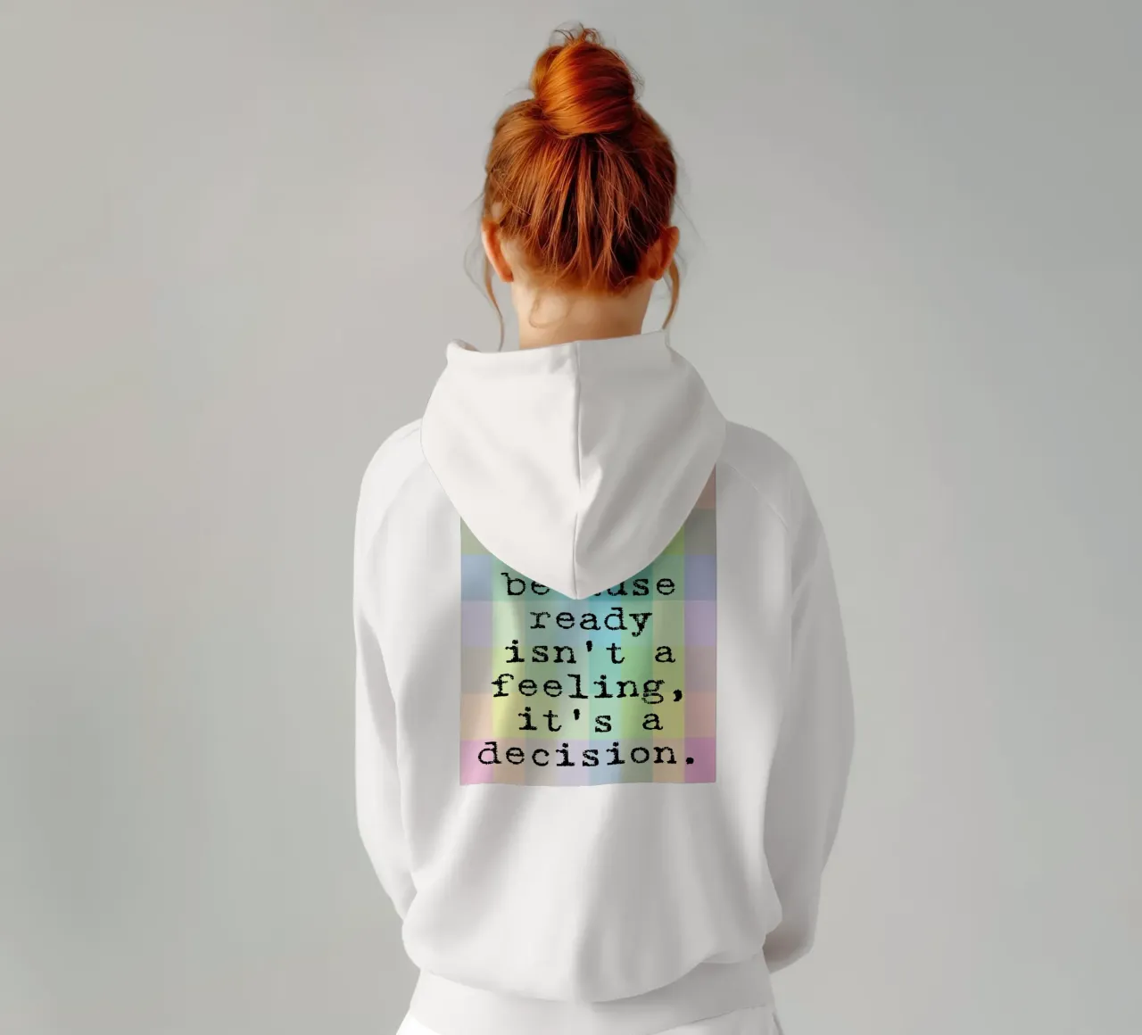 il sentimento è una decisione felpa con cappuccio da SADELA